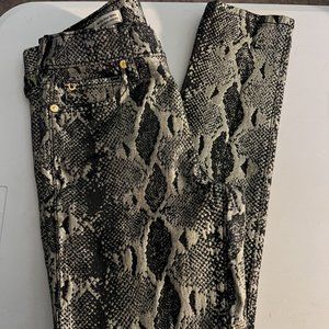 True Religion Halle Super Skinny Python Jeans
